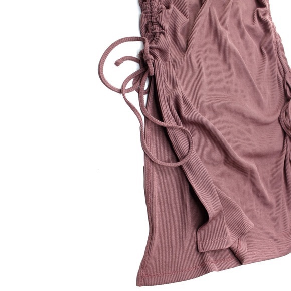 NWOT ZARA Ruched Ribbed Top - Picture 4 of 4